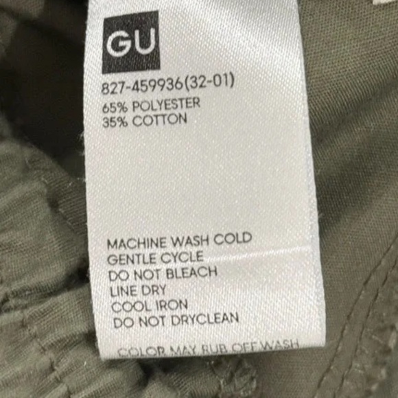 GU Cargo Ballon Parachute Pants Green Olive XL - Picture 8 of 8